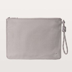 NWT Lululemon All Zipped Up Pouch - Dark Chrome